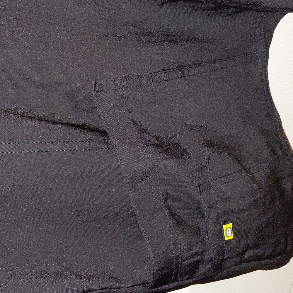 NWOT WonderWink Four-Stretch Black Lab Coats, Button Front, Pockets, 2X - Picture 5 of 6